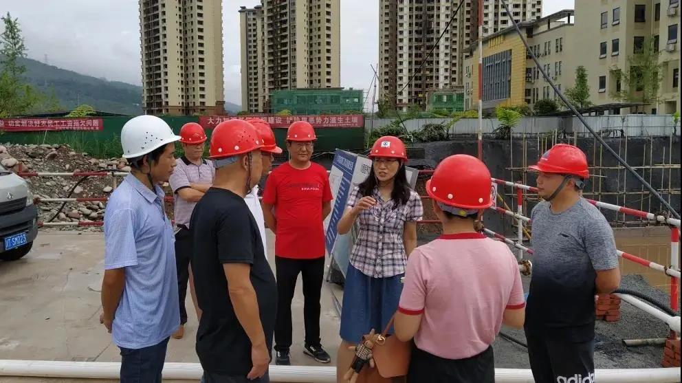 督查民生实事票决制项目雨城区医养中心建设情况.jpg