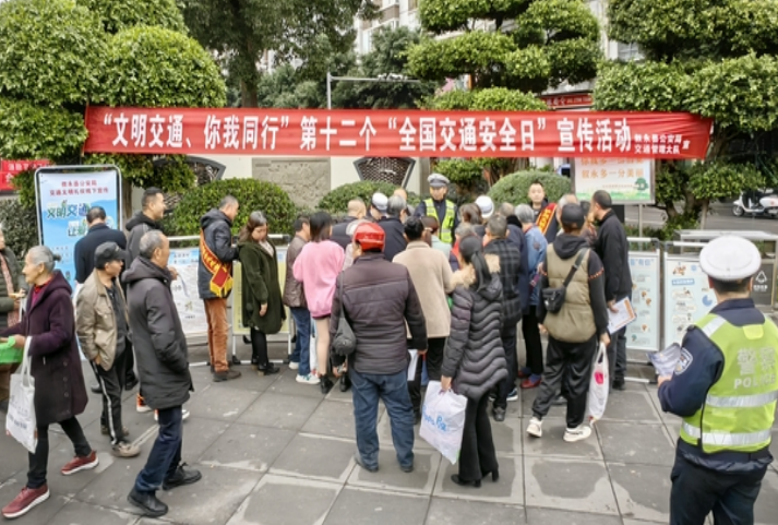叙永交警大队开展122“全国交通安全日”宣传活动